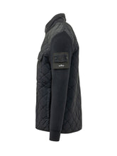 STONE ISLAND - Giacca Trapuntata con Maniche in Maglia - Blu - LIDIASHOPPING® - Official Website