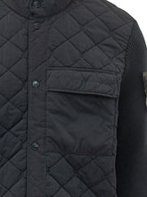 STONE ISLAND - Giacca Trapuntata con Maniche in Maglia - Blu - LIDIASHOPPING® - Official Website
