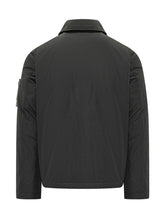 STONE ISLAND - Jacket with Collar - Black - LIDIASHOPPING® - Official Website