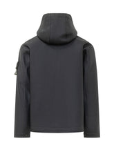 STONE ISLAND - Hooded Jacket with Buttons - Blue - LIDIASHOPPING® - Official Website