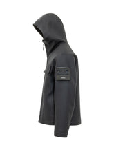 STONE ISLAND - Giacca con Cappuccio e Bottoni - Blu - LIDIASHOPPING® - Official Website