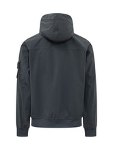 STONE ISLAND - Short Parka con Cappuccio - Blu - LIDIASHOPPING® - Official Website