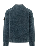 STONE ISLAND - Maglia Girocollo - Blu - LIDIASHOPPING® - Official Website