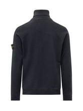STONE ISLAND - Dolcevita in Maglia Liscia con Patch - Blu - LIDIASHOPPING® - Official Website