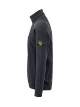 STONE ISLAND - Dolcevita in Maglia Liscia con Patch - Blu - LIDIASHOPPING® - Official Website