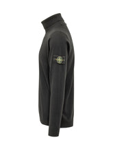 STONE ISLAND - Knit Turtleneck with Logo Patch - Black - LIDIASHOPPING® - Official Website