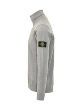 STONE ISLAND - Knit Turtleneck with Logo Patch - - LIDIASHOPPING® - Official Website