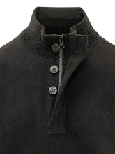 STONE ISLAND - High Neck Sweater with Buttons - Blue - LIDIASHOPPING® - Official Website