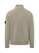 STONE ISLAND - High Neck Sweater with Buttons - Grey - LIDIASHOPPING® - Official Website