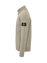 STONE ISLAND - High Neck Sweater with Buttons - Grey - LIDIASHOPPING® - Official Website