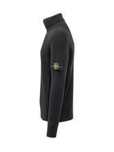 STONE ISLAND - Dolcevita a Coste con Patch - Blu - LIDIASHOPPING® - Official Website