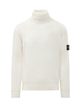 STONE ISLAND - Dolcevita a Coste con Patch - Bianco - LIDIASHOPPING® - Official Website