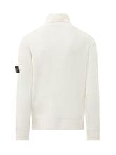 STONE ISLAND - Dolcevita a Coste con Patch - Bianco - LIDIASHOPPING® - Official Website