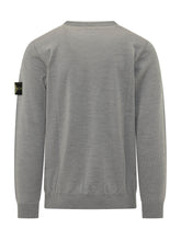 STONE ISLAND - Maglia Girocollo con Logo - Grigio - LIDIASHOPPING® - Official Website