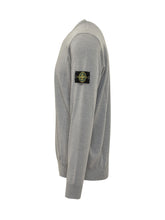 STONE ISLAND - Maglia Girocollo con Logo - Grigio - LIDIASHOPPING® - Official Website