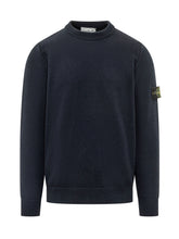 STONE ISLAND - Maglia Girocollo - Blu - LIDIASHOPPING® - Official Website
