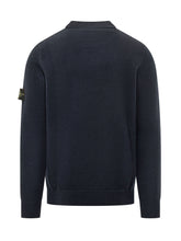 STONE ISLAND - Maglia Girocollo - Blu - LIDIASHOPPING® - Official Website