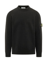 STONE ISLAND - Maglia Girocollo - Nero - LIDIASHOPPING® - Official Website