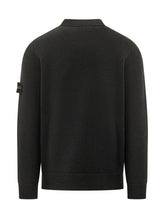STONE ISLAND - Maglia Girocollo - Nero - LIDIASHOPPING® - Official Website