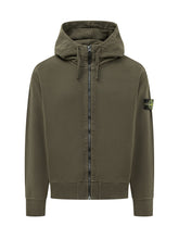 STONE ISLAND - Hoodie with Front Zip - - LIDIASHOPPING® - Official Website