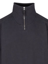 STONE ISLAND - Polo a Maniche Lunghe con Mezza Zip - Blu - LIDIASHOPPING® - Official Website