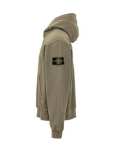 STONE ISLAND - Felpa con Cappuccio e Tasca Frontale - Verde - LIDIASHOPPING® - Official Website