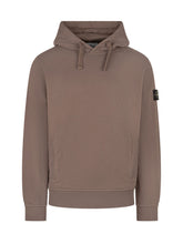 STONE ISLAND - Hooded Sweatshirt with Drawstring - Brown - LIDIASHOPPING® - Official Website