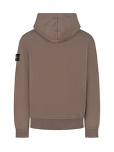 STONE ISLAND - Hooded Sweatshirt with Drawstring - Brown - LIDIASHOPPING® - Official Website