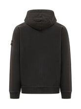 STONE ISLAND - Felpa con Cappuccio e Zip - Nero - LIDIASHOPPING® - Official Website