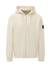 STONE ISLAND - Hoodie with Side Pockets - White - LIDIASHOPPING® - Official Website