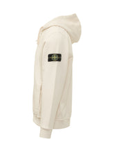 STONE ISLAND - Hoodie with Side Pockets - White - LIDIASHOPPING® - Official Website