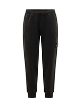STONE ISLAND - Pantaloni Jogger con Applicazione - Nero - LIDIASHOPPING® - Official Website