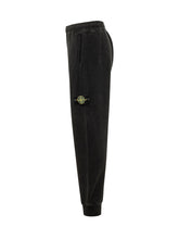 STONE ISLAND - Pantaloni Jogger con Applicazione - Nero - LIDIASHOPPING® - Official Website