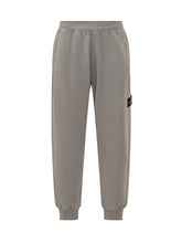 STONE ISLAND - Jogger Trousers with Side Patch - Grey - LIDIASHOPPING® - Official Website