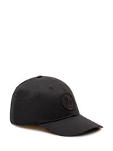 STONE ISLAND - Cappello Baseball con Ricamo - Nero - LIDIASHOPPING® - Official Website