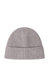 STONE ISLAND - Ribbed Beanie - Grey - LIDIASHOPPING® - Official Website