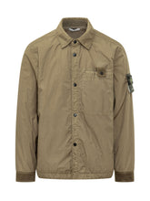 STONE ISLAND - Shirt Jacket with Pocket - Green - LIDIASHOPPING® - Official Website