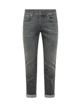 DONDUP - Jeans George Slim con Risvolto - Grigio - LIDIASHOPPING® - Official Website