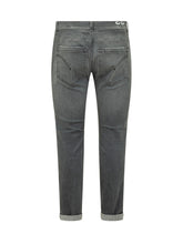 DONDUP - Jeans George Slim con Risvolto - Grigio - LIDIASHOPPING® - Official Website