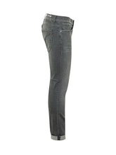 DONDUP - Jeans George Slim con Risvolto - Grigio - LIDIASHOPPING® - Official Website