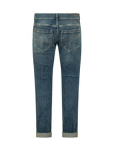 DONDUP - Jeans George Slim Fit con Risvolto - Blu - LIDIASHOPPING® - Official Website