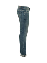 DONDUP - Jeans George Slim Fit con Risvolto - Blu - LIDIASHOPPING® - Official Website