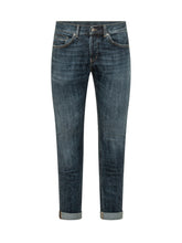 DONDUP - Jeans George Slim con Risvolto - Blu - LIDIASHOPPING® - Official Website