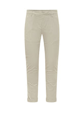 DONDUP - Pantaloni Gaubert Slim con Risvolto - Bianco - LIDIASHOPPING® - Official Website