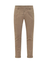 DONDUP - Pantaloni Gaubert Slim con Risvolto - Beige - LIDIASHOPPING® - Official Website