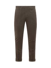DONDUP - Pantaloni Gaubert Slim a Gamba Affusolata - Marrone - LIDIASHOPPING® - Official Website