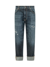 DONDUP - Jeans Paco Loose Fit con Strappi - Blu - LIDIASHOPPING® - Official Website