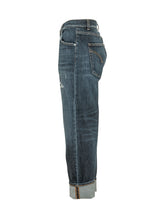 DONDUP - Jeans Paco Loose Fit con Strappi - Blu - LIDIASHOPPING® - Official Website