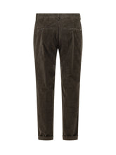 DONDUP - Pantaloni Gaubert Relaxed con Risvolto - Marrone - LIDIASHOPPING® - Official Website