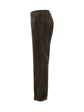DONDUP - Pantaloni Gaubert Relaxed con Risvolto - Marrone - LIDIASHOPPING® - Official Website